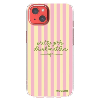 Picasee silikonski prozorni ovitek za Apple iPhone 13 - Pretty matcha