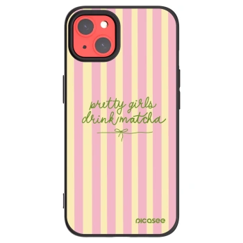 Picasee silikonski črni ovitek za Apple iPhone 13 - Pretty matcha