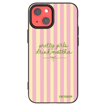 Picasee silikonski črni ovitek za Apple iPhone 13 mini - Pretty matcha