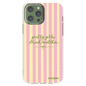 Picasee silikonski prozorni ovitek za Apple iPhone 13 Pro Max - Pretty matcha