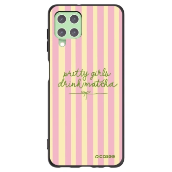 Picasee silikonski črni ovitek za Samsung Galaxy A22 A225F 4G - Pretty matcha