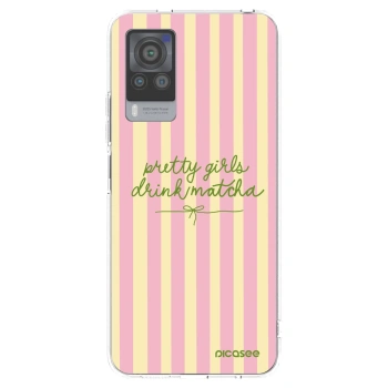 Picasee silikonski prozorni ovitek za Vivo X60 Pro 5G - Pretty matcha
