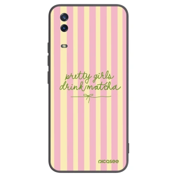 Picasee silikonski črni ovitek za Vivo Y11s - Pretty matcha