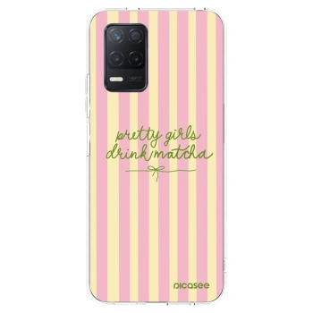 Picasee silikonski prozorni ovitek za Realme 8 5G - Pretty matcha