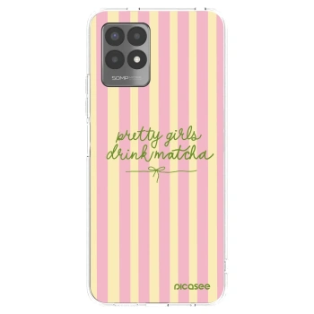 Picasee silikonski prozorni ovitek za Realme 8i - Pretty matcha