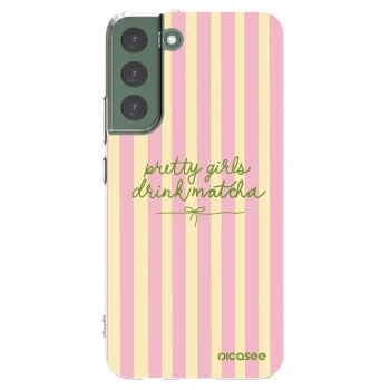 Picasee silikonski prozorni ovitek za Samsung Galaxy S22+ 5G - Pretty matcha