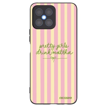 Picasee silikonski črni ovitek za Honor X8 4G - Pretty matcha
