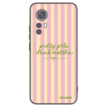 Picasee silikonski črni ovitek za Xiaomi 12X - Pretty matcha