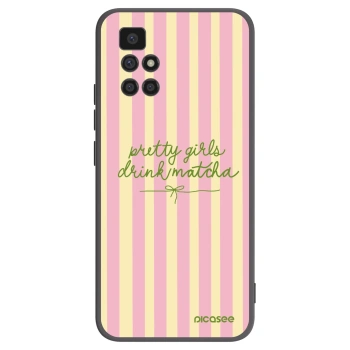 Picasee silikonski črni ovitek za Xiaomi Redmi 10 (2022) - Pretty matcha