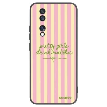 Picasee silikonski črni ovitek za Honor 70 - Pretty matcha