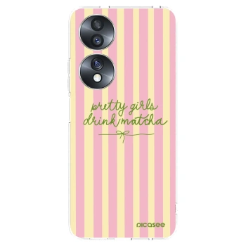 Picasee silikonski prozorni ovitek za Honor 70 - Pretty matcha