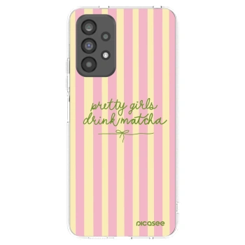 Picasee silikonski prozorni ovitek za Samsung Galaxy A73 5G - Pretty matcha