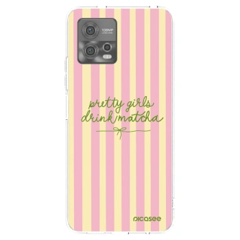 Picasee silikonski prozorni ovitek za Motorola Moto G72 - Pretty matcha