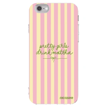 Picasee silikonski prozorni ovitek za Apple iPhone 6/6S - Pretty matcha