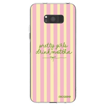 Picasee silikonski prozorni ovitek za Samsung Galaxy S8 G950F - Pretty matcha