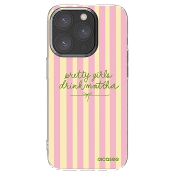 Picasee silikonski prozorni ovitek za Apple iPhone 15 Pro - Pretty matcha