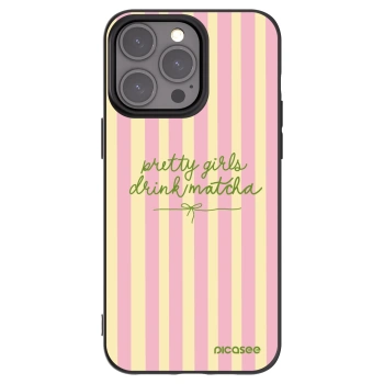 Picasee silikonski črni ovitek za Apple iPhone 15 Pro Max - Pretty matcha