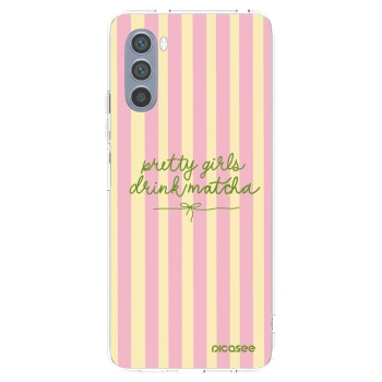 Picasee silikonski prozorni ovitek za Motorola Moto G62 - Pretty matcha