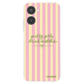 Picasee silikonski prozorni ovitek za Realme 10 4G - Pretty matcha