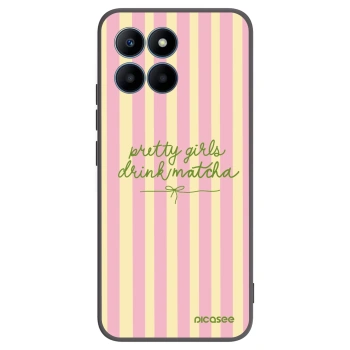 Picasee silikonski črni ovitek za Honor 70 Lite - Pretty matcha