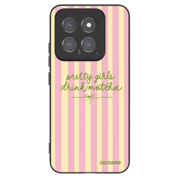 Picasee silikonski črni ovitek za Xiaomi 14 - Pretty matcha