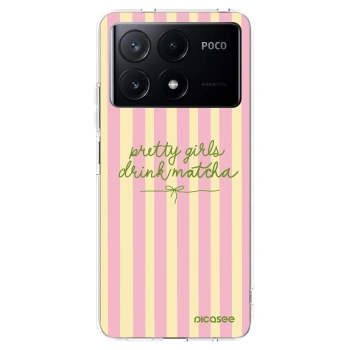 Picasee silikonski prozorni ovitek za Xiaomi Poco X6 Pro - Pretty matcha