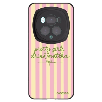 Picasee silikonski črni ovitek za Honor Magic6 Pro - Pretty matcha