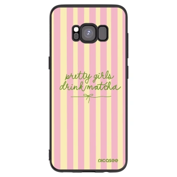 Picasee silikonski črni ovitek za Samsung Galaxy S8 G950F - Pretty matcha