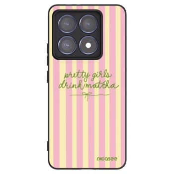 Picasee silikonski črni ovitek za Xiaomi 14T Pro - Pretty matcha