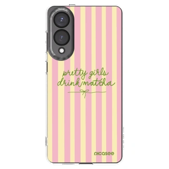 Picasee silikonski prozorni ovitek za Samsung Galaxy S25 Edge 5G - Pretty matcha