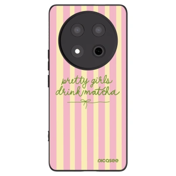 Picasee silikonski črni ovitek za Honor Magic7 Lite 5G - Pretty matcha
