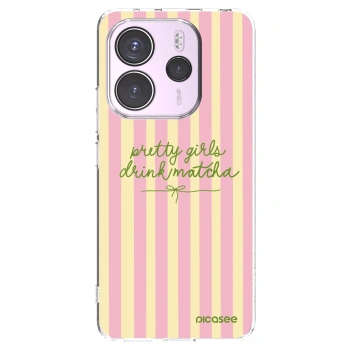 Picasee silikonski prozorni ovitek za Xiaomi Redmi Note 14 4G - Pretty matcha