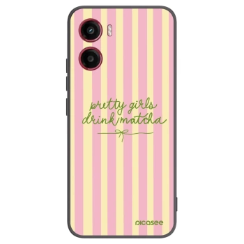 Picasee silikonski črni ovitek za Motorola Moto G05 - Pretty matcha