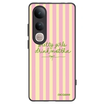 Picasee silikonski črni ovitek za Vivo V50 Lite 5G - Pretty matcha