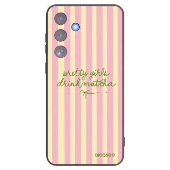 Picasee silikonski črni ovitek za Samsung Galaxy S25 FE 5G - Pretty matcha