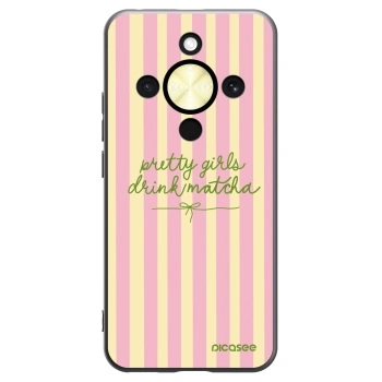 Picasee silikonski črni ovitek za Honor Magic8 Lite 5G - Pretty matcha