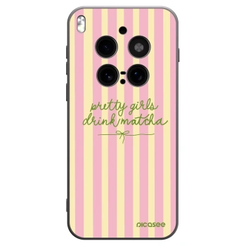 Picasee silikonski črni ovitek za Vivo X300 Pro - Pretty matcha