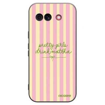 Picasee silikonski črni ovitek za Google Pixel 10a - Pretty matcha
