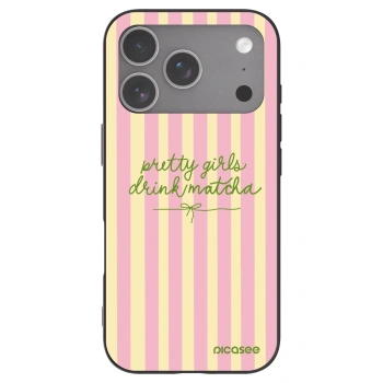Picasee silikonski črni ovitek za Apple iPhone 18 Pro - Pretty matcha