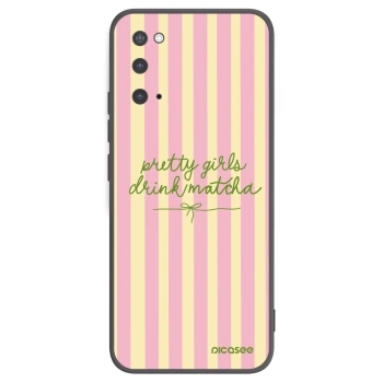 Picasee silikonski črni ovitek za Samsung Galaxy S20 G980F - Pretty matcha