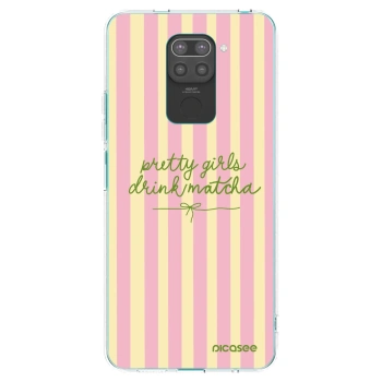 Picasee silikonski črni ovitek za Xiaomi Redmi Note 9 - Pretty matcha