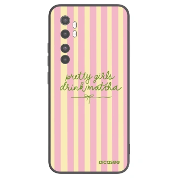 Picasee silikonski črni ovitek za Xiaomi Mi Note 10 Lite - Pretty matcha