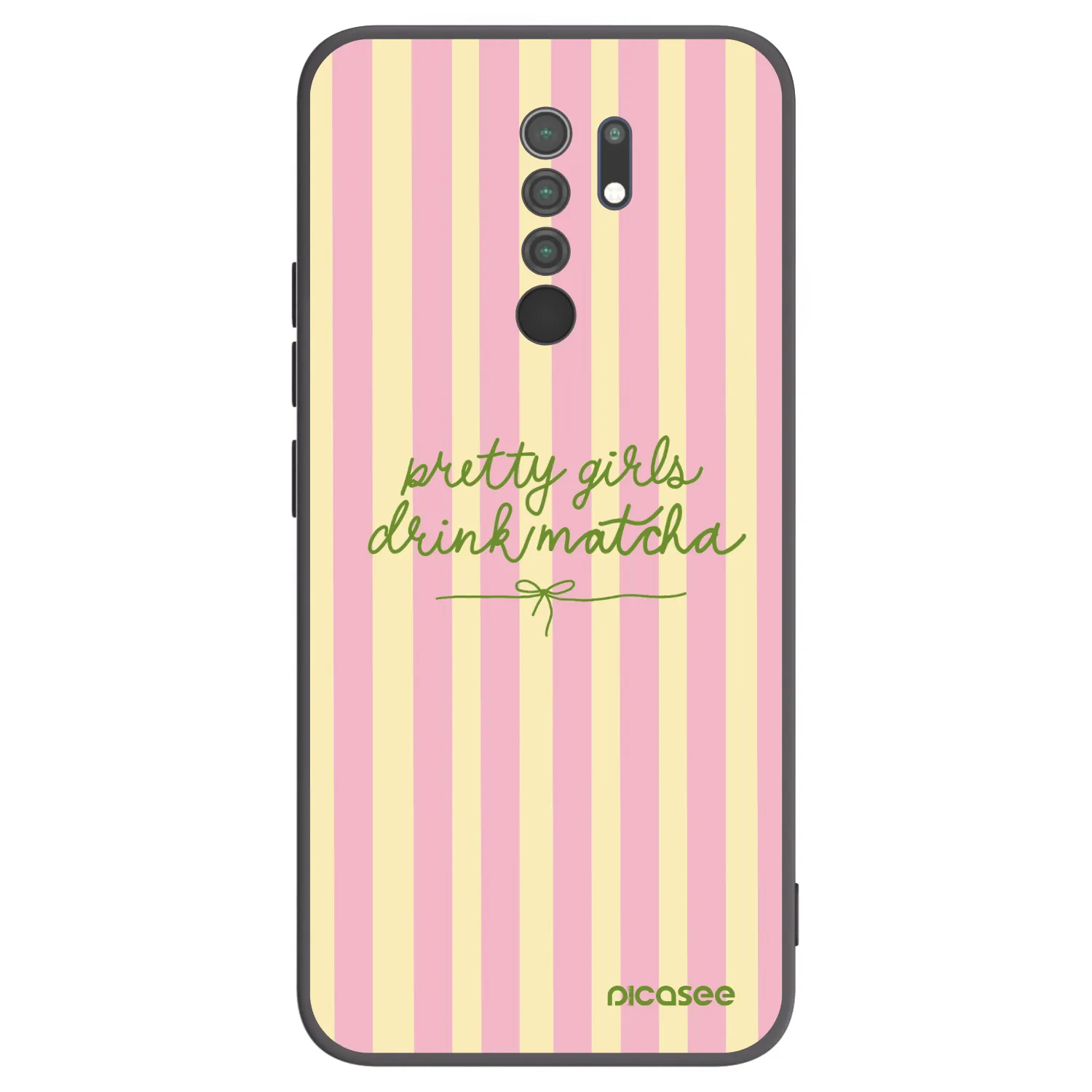 Picasee silikonski črni ovitek za Xiaomi Redmi 9 - Pretty matcha