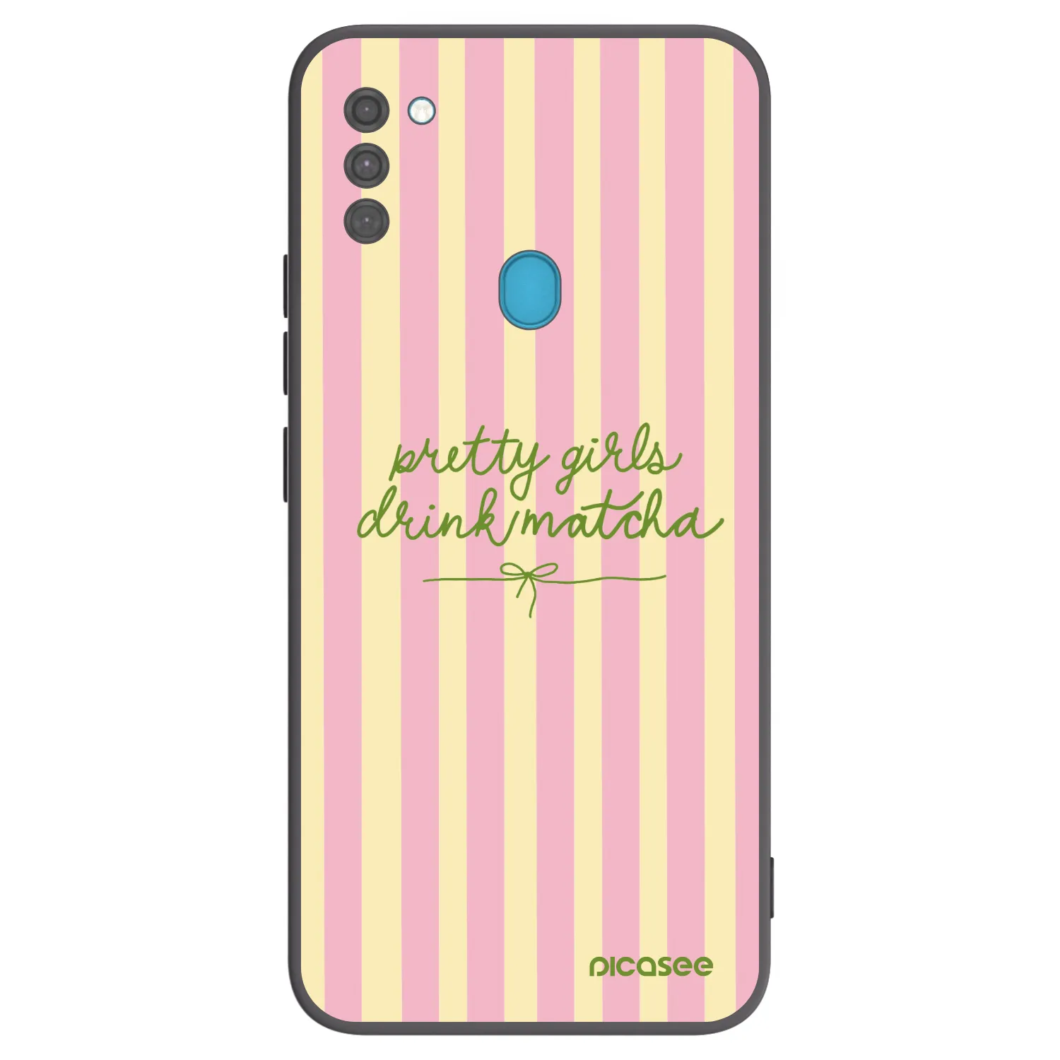 Picasee silikonski črni ovitek za Samsung Galaxy M11 - Pretty matcha