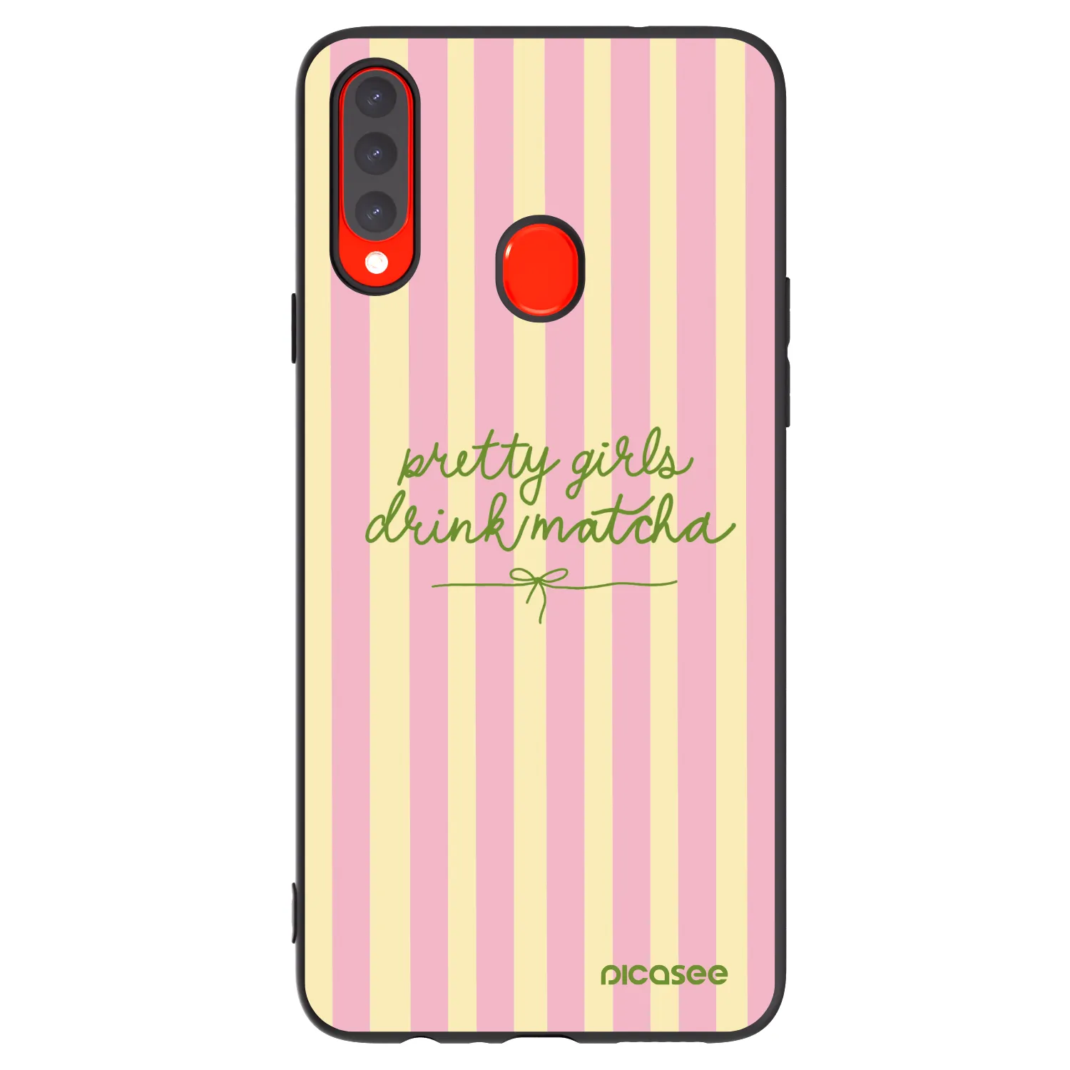 Picasee silikonski črni ovitek za Samsung Galaxy A20s - Pretty matcha