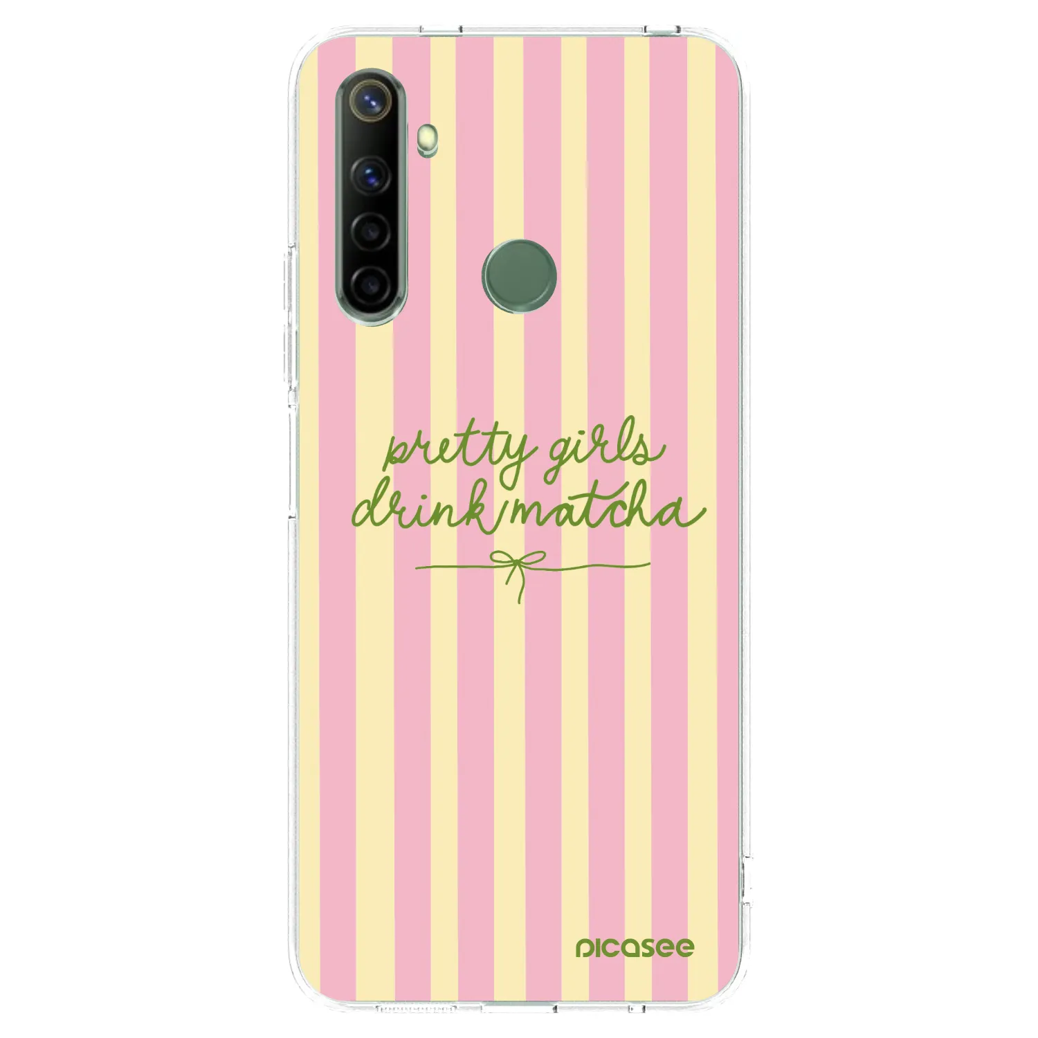 Picasee silikonski prozorni ovitek za Realme 6i - Pretty matcha
