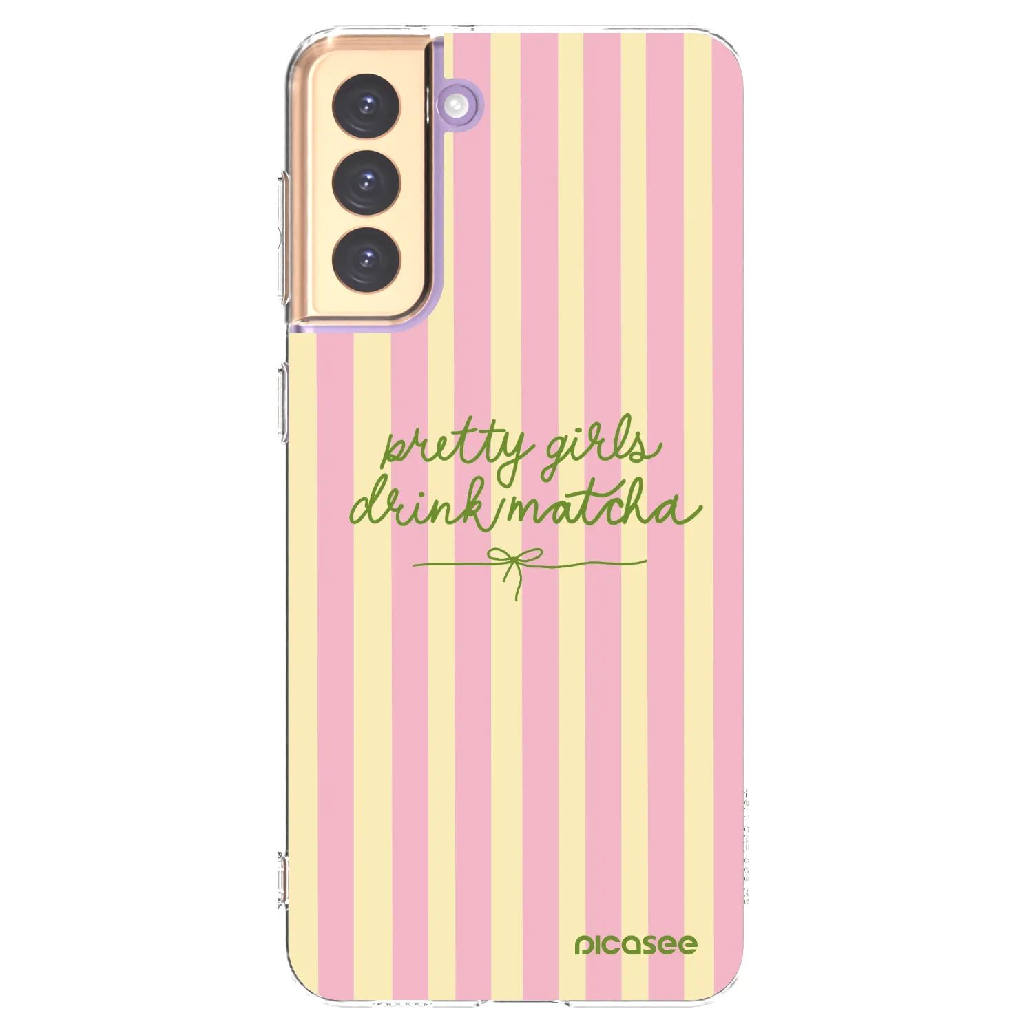 Picasee silikonski prozorni ovitek za Samsung Galaxy S21+ 5G G996F - Pretty matcha