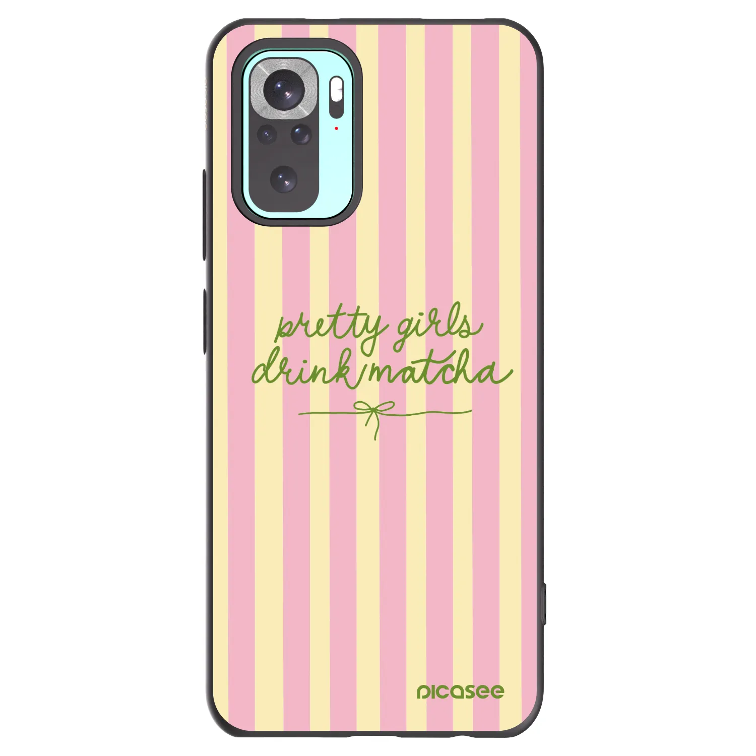 Picasee silikonski črni ovitek za Xiaomi Redmi Note 10 Pro - Pretty matcha