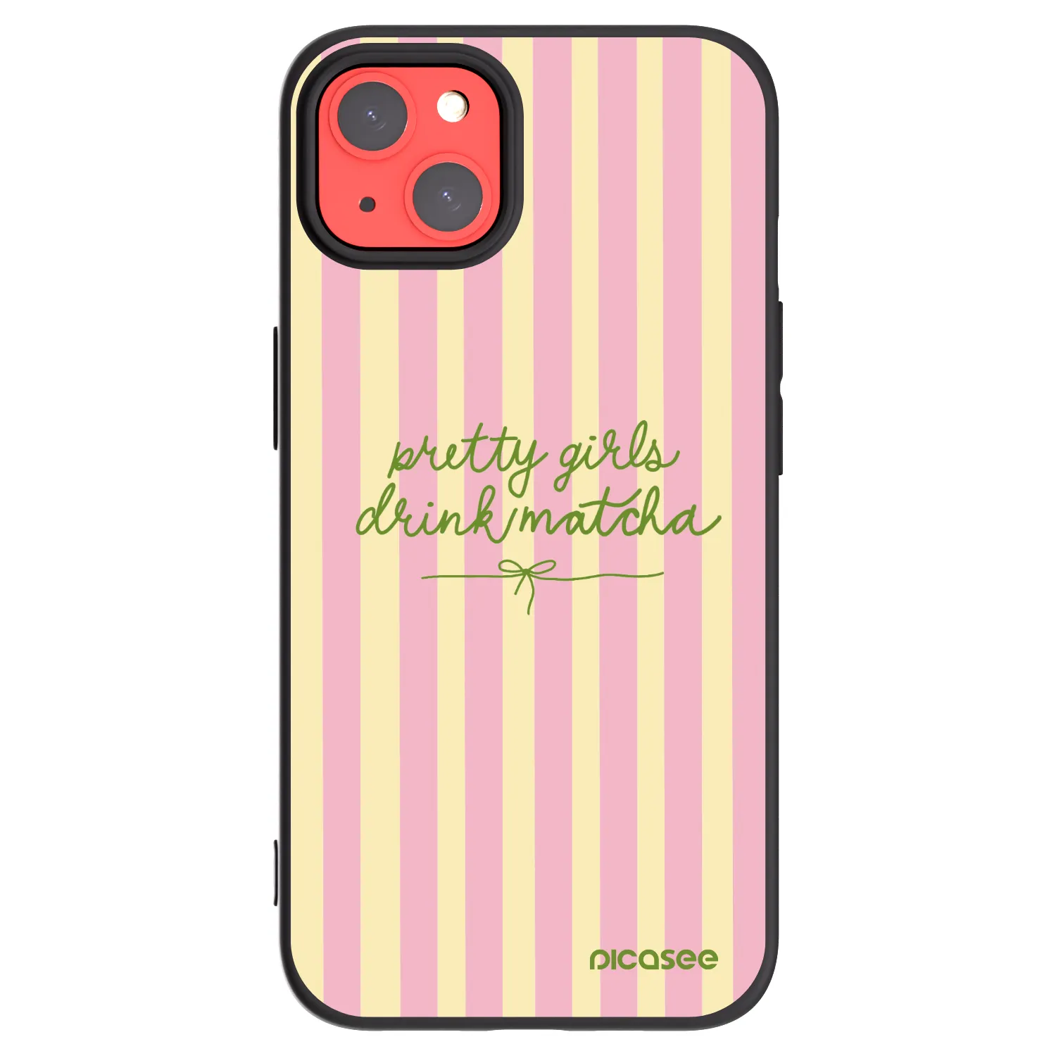 Picasee silikonski črni ovitek za Apple iPhone 13 - Pretty matcha