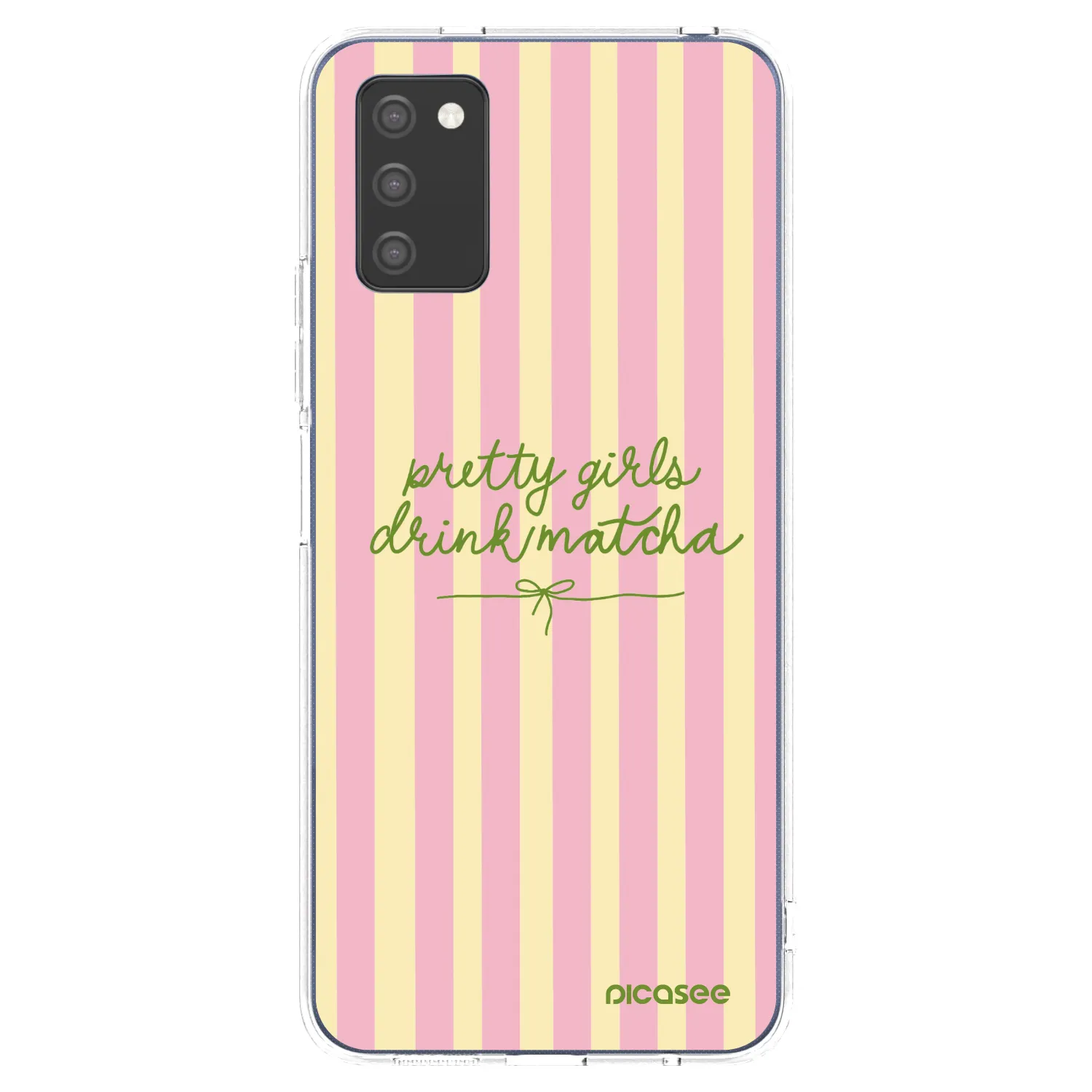 Picasee silikonski prozorni ovitek za Samsung Galaxy A02s A025G - Pretty matcha